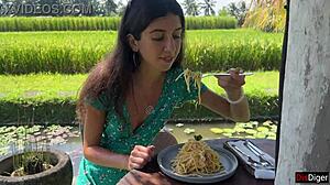 wanna watch my cum-covered face while i cumwalk eating sperm pasta in public cafe?