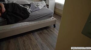 Blindfolded Stepmom Face Fucked by Stepson's Young Huge Cock!