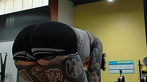 Milf's Massive Gym Booty Shakes Hard