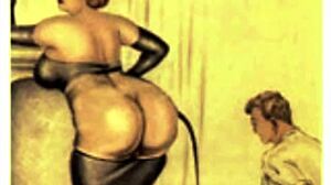 vintage retro scenes tease antique erotic art pleasures softly