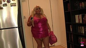 Bbw Trashley Dirty Talks While Bald Guy Drills Her Tight Pussy With Giant Cock