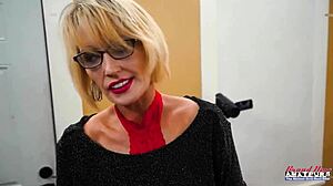 Kinky Nerdy Blonde Diana Takes Deep Pussy Pounds In Every Position