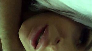 mia velvet sneaks into bed to surprise the husband