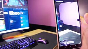 Eboo app tricks stepsis into slurping nerd's monster cock wet