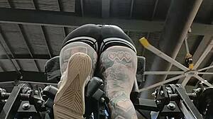 Milf's Massive Gym Booty Shakes Hard