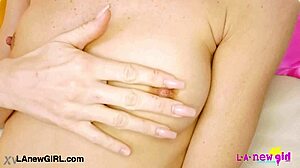 I'm a glamorous blonde model revealing my stunning body in this photoshoot.