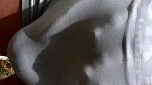 got a hardon bulging in these tight shorts outdoors