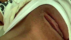 Latina Beauty Fingers Juicy Pussy on Cousin’s Bed Teasing Arrival