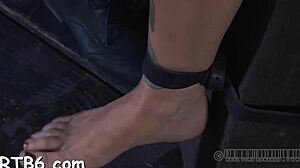 Femdom Ties Slut Bends Over Fucks Cunt Hard Rough Bondage Sadomasochism