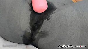 Hot latina squirts creamy in leggings at hospital