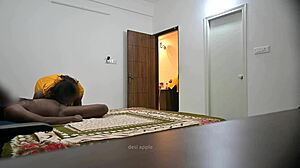 Muslim maid jamila spies indian couple's heated missionary fuck frenzy