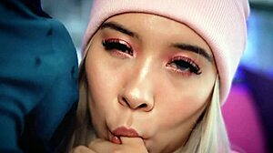 colombian blonde teases and sucks stepbrother's cock on webcam