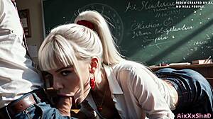 wanna stay after class the new teacher craves your huge cock so bad