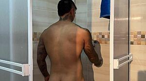 busty colombian stepmom fucks muscular stepson in lingerie while husband away cuckold tattooed latina milf