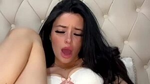 picture this horny british coed slut teasing her webcam with toys until she squirts hard