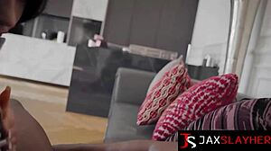 So busty maria gail bends over big tits jiggling as bbc stretches her wet pussy wide