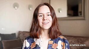 Anca's shaved pussy craves that intense dildo pounding now?!