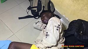 nysc camp disaster: roommate pounds my birthday girlfriend's pussy doggystyle after i set her up