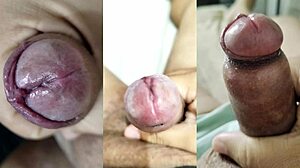 small foreskin cock cums hard while teen girlfriend masturbates her wet pussy and tits part 21