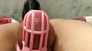 first time locktober newbie rides fucking machine like a slut