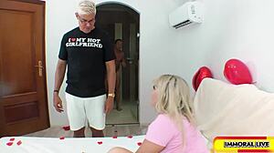 Lana Wolf Betrays Boyfriend with Curvy Big Tits Doggystyle Pounding