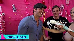 Lucky Fan Pounds Tory Lane and Megan in Wild 3some