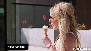 WHOA! Busty Blonde MILF Laura Bentley Craves Pool Boy's Thick Cock in Every Position!