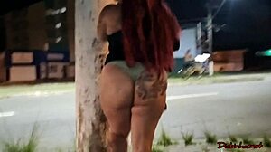 Sabrina Strong's giant ass stops traffic!