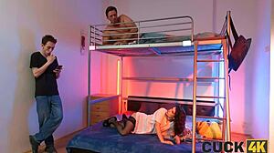 naughty hostel wife cheats with old neighbor's cock up her tight ass