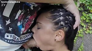 heart pounding as huge cock wrecks friend's ass in garden orgy