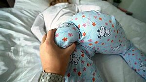 Step sister's tight pussy orgasms dreaming of step bro's cock creampie inside