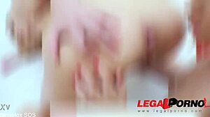 Gapefarting Sluts Lindsey Logan and Sofi Goldfinger Gape Anal on Three Massive Cocks