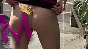 Wanna watch plump white latina's fat ass bounce outdoors?