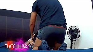 secretaria gordibuena screams on big cock close up in bedroom