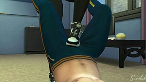 Femdom Beurette Cartoon Roughly Dominates Arab Slave