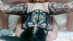 i love fucking my beautiful milf wife's ass pussy in stockings homemade sex