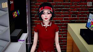 Teen bully turns lover in steamy game fuck session