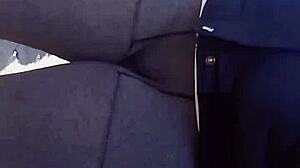 Holy Shit, Check This Outdoor Cameltoe Pussy Print Up Close!