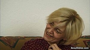 Skinny hairy mature lady takes big dick pounding