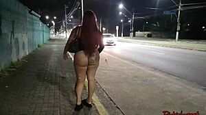 Sabrina Strong's giant ass stops traffic!