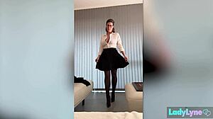 Ladylyne Soaks Panties with Explosive Squirting Orgasm Close-Up