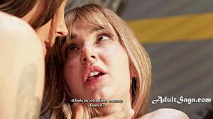 reagan foxx shay sights demi hawks scissor and lick wet teen pussies