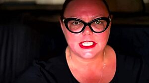 Ebony Mistress April Dominates BDSM Slave Strapon Anal Bondage Humiliation