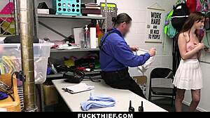 mall officer, gonna let this teen thief escape your monster cock punishment?