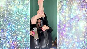 Sissy, yer voice too girly... lemme train ya ta squeal right!! squeal good girl!!