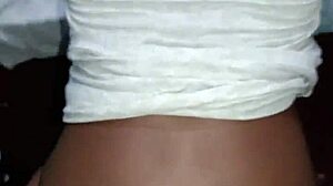 Pretty ebony wife bends over doggystyle! Homemade rough monster cock pounding till creampie pussy fill