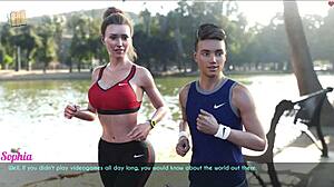 Ever spied a jogging milf's big tits ass bounce before she becomes your wife stepmom slut?