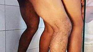 first time bathroom fuck with fat ass roommate 😈💦