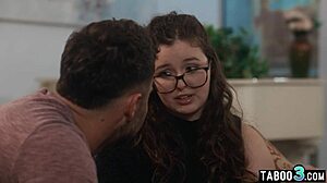 Teen Leana Lovings Joins Milf Stepmom in Taboo Family Foursome Fuck