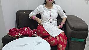 Real tuition teacher bends sexy student over for doggystyle cowgirl tits bouncing orgasm in hindi dirty talk!